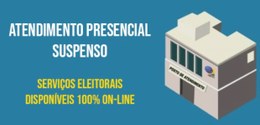 Arte em fundo azul, à direita há uma representação gráfica de um edifício de dois andares. No pr...