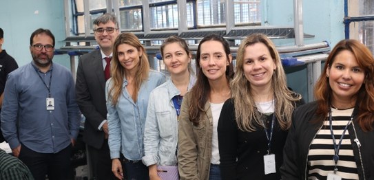 Desembargadora do TJRJ Flávia Romano de Rezende (primeira da esquerda para direita) e o juiz sub...