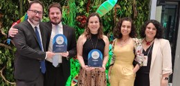 (da esq. p/ dir), Pablo de Barros; Filipe Vieira; Eline Iris, Larissa Biajoli, Claudeci de Olive...