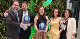 (da esq. p/ dir), Pablo de Barros; Filipe Vieira; Eline Iris, Larissa Biajoli, Claudeci de Olive...