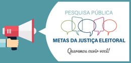fundo verde; à esquerda, arte de mão segurando um megafone; à direita, um fundo branco que sai d...