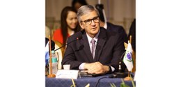 Presidente do TRE-RJ,desembargador Henrique Figueira, homem branco, com cabelo grisalho, está se...