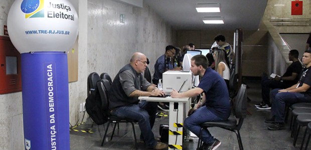 TRE-RJ Atendimento itinerante para biometrização no TJRJ retorna na terça-feira (9) Foto do local de atendimento no TJRJ