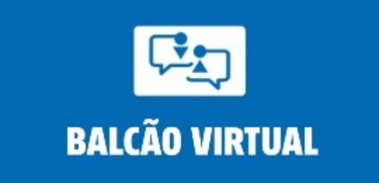 Logo do balcão virtual em azul