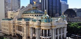 tre-rj fachada theatro municipal foto da fachada do Theatro Municipal do Rio de Janeiro. A fachada em estilo eclético é de mármor...