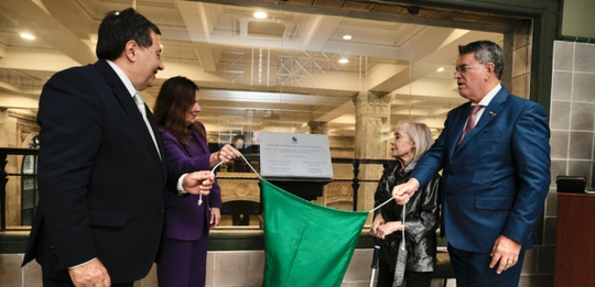 O presidente do TRE-RJ, desembargador  Peterson Barroso Simão; o vice-presidente e corregedor re...