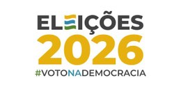 Imagem com fundo branco que traz o texto "ELEIÇÕES 2026" em destaque. A palavra "Eleições" apare...