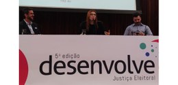 A coordenadora de Saúde e Integração (Csint), Gisele Goneli, participa da 5ª edição do Desenvolv...