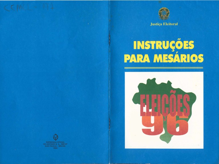 Cartilha para instrução de mesário