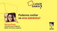 Divulgação do último vídeo do projeto "Você Sabia?", da Escola Judiciária do Rio de Janeiro (EJE...