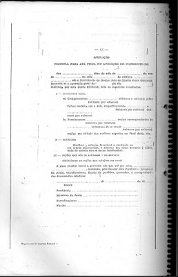 RESOLUÇÃO TRE-RJ Nº 124, DE 11 DE MAIO DE 1987 - FÓRMULA PARA ATA FINAL DE APURAÇÃO