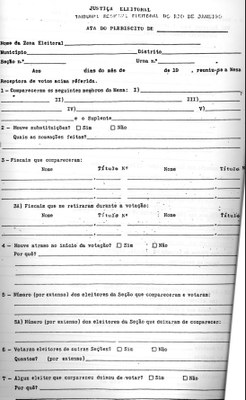 RESOLUÇÃO TRE-RJ Nº 147, DE 30 DE JUNHO DE 1988 - ATA DO PLEBISCITO (ANEXO II - PARTE I)