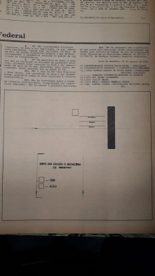 Instruções sobre a forma de consulta plebiscitária.